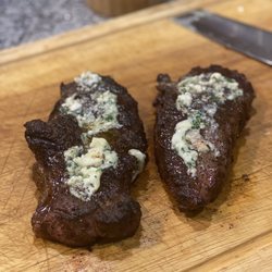 Red House Beef - Grilled and adorned with the Gorgonzola herb butter they gave me in my Red House Club box...