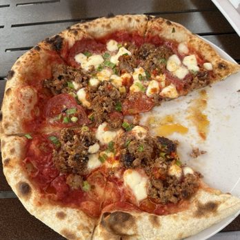 Beer Church Brewing - Sausage pizza - Breweries Near Me - New Buffalo, Michigan Beer Church Brewing - Sausage pizza - Breweries Near Me - New Buffalo, Michigan