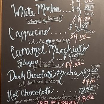 Authentic Coffee Company - Well designed and fun menu - Coffee & Tea Near Me - Goodlettsville, Tennessee