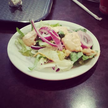 Giddings Downtown Restaurant - Salad from buffet with 1,000 island dressing! - New American Near Me - Giddings, Texas Giddings Downtown Restaurant - Salad from buffet with 1,000 island dressing! - New American Near Me - Giddings, Texas