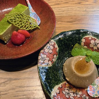 Takumi Hachi - Matcha cheesecake & hojicha pudding - Japanese Near Me - Dallas, Texas