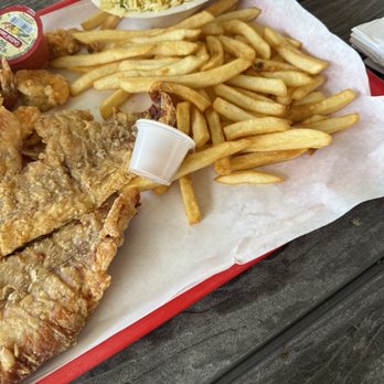 Pier 8 - Red fish and Shrimp with fries and fried rice - Seafood Markets Near Me - Seabrook, Texas Pier 8 - Red fish and Shrimp with fries and fried rice - Seafood Markets Near Me - Seabrook, Texas