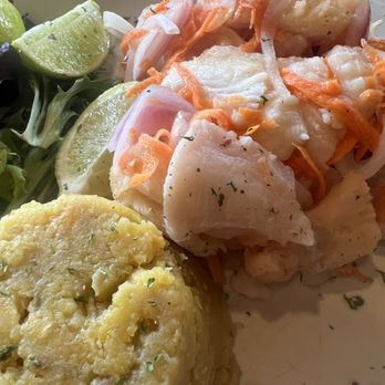 Terruño - Ceviche de mero con mofongo - Caribbean Near Me - Luquillo, Puerto Rico