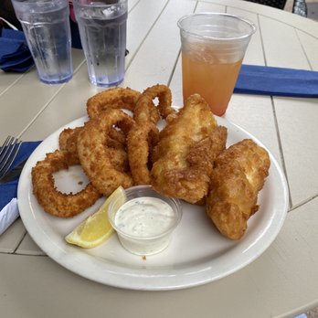 The Dutchie - Fish with onions rings substituted for chips - Seafood Near Me - Morro Bay, California The Dutchie - Fish with onions rings substituted for chips - Seafood Near Me - Morro Bay, California
