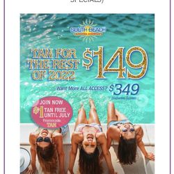 South Beach Tanning Company - Special 6/22
