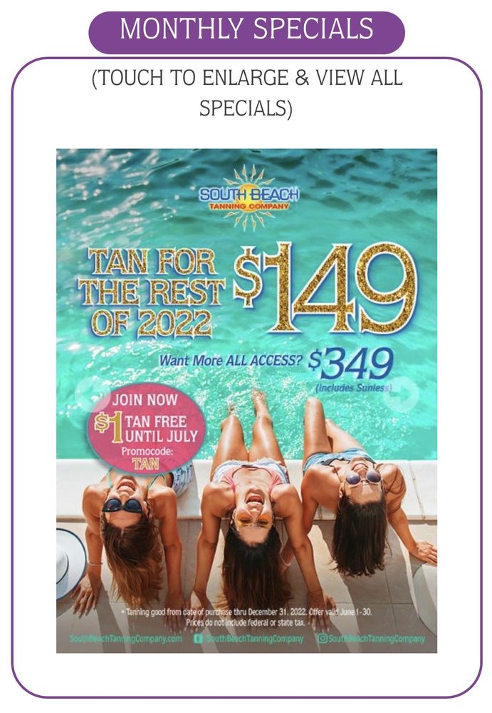 SOUTH BEACH TANNING COMPANY Updated September 2024 24 Photos & 38