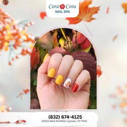 Soft neutrals and rustic accents create nails that glow with autumn charm. Schedule today