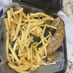 Whiting with French fries