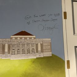 Franklin High School - Official Kenny G signed wall.