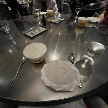 Alinea - trampoline papillote - New American Near Me - Chicago, Illinois Alinea - trampoline papillote - New American Near Me - Chicago, Illinois