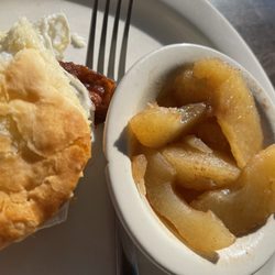 Melisa's Family Diner - Breakfast biscuit and fried apples