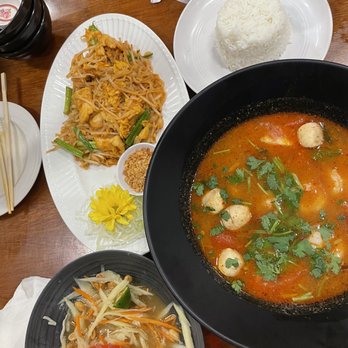 Thai Rice - 2. Thai Papaya Salad 1. Tom Yum Soup 1. Pad Thai - Thai Near Me - Pensacola, Florida Thai Rice - 2. Thai Papaya Salad 1. Tom Yum Soup 1. Pad Thai - Thai Near Me - Pensacola, Florida