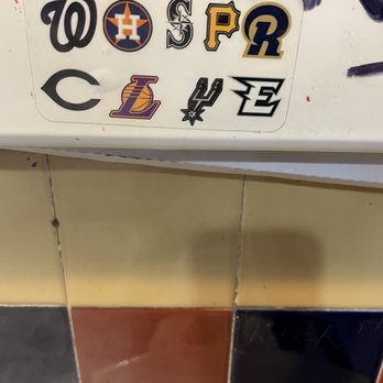 El Rincon de Los Remedios - Random sticker on the guys restroom... are those my Eagles though :P - Sports Bars Near Me - Las Vegas, Nevada El Rincon de Los Remedios - Random sticker on the guys restroom... are those my Eagles though :P - Sports Bars Near Me - Las Vegas, Nevada