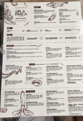 Menu photo 1 La Panza Latin Bistro Deerfield Beach, FL