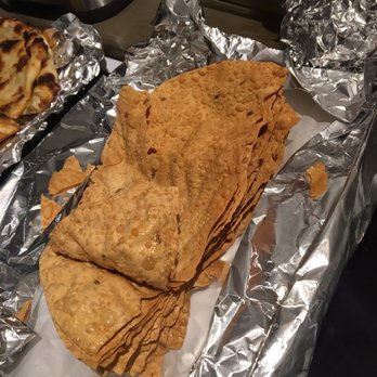 Ifra's Indian Kitchen - $12 worth of over done yet uncooked papad - Indian Near Me - Pinecrest, Florida