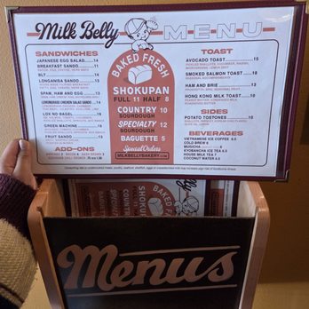 Milk Belly Bakery - Menu - Bakeries Near Me - San Jose, California Milk Belly Bakery - Menu - Bakeries Near Me - San Jose, California