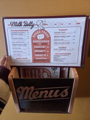 Menu photo 1 Milk Belly Bakery San Jose, CA Menu photo 1 Milk Belly Bakery San Jose, CA