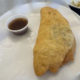 Aloo pie with tamarind sauce Aloo pie with tamarind sauce