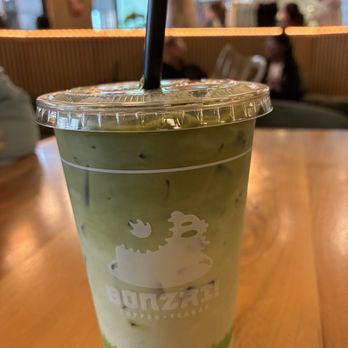 Bonzai! Coffee Plus Teabar - Ice matcha latte with strawberry - Coffee & Tea Near Me - Salem, Oregon