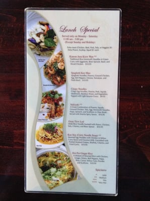 Menu photo 8 Thai Bistro Federal Way, WA