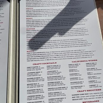 Finney's Crafthouse - Orange - Menu - New American Near Me - Orange, California Finney's Crafthouse - Orange - Menu - New American Near Me - Orange, California