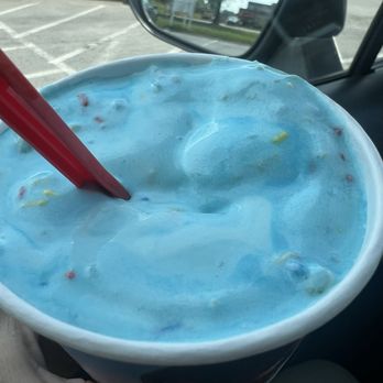 Dairy Queen Grill & Chill - Superman cake batter cookie dough blizzard - Ice Cream & Frozen Yogurt Near Me - Cranberry Township, Pennsylvania Dairy Queen Grill & Chill - Superman cake batter cookie dough blizzard - Ice Cream & Frozen Yogurt Near Me - Cranberry Township, Pennsylvania