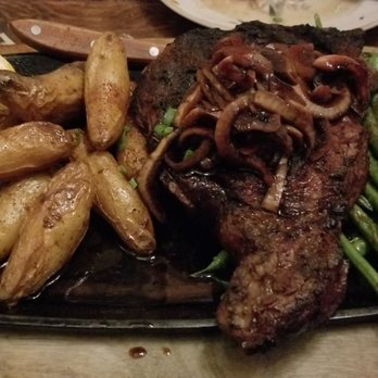 Old Place - Bison steak, fingerling potatoes, green beans - American Near Me - Cornell, California Old Place - Bison steak, fingerling potatoes, green beans - American Near Me - Cornell, California