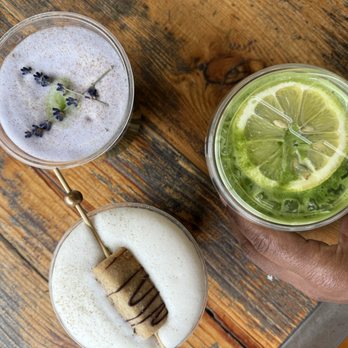 Equitea - Dirty matcha, lavender matcha and yuzu matcha soda - Coffee & Tea Near Me - Baltimore, Maryland