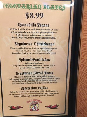 Menu photo 8 Don Pedro Grill Republic, MO