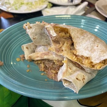 La Piñata - Burrito just rice and beans - Mexican Near Me - Pittsburg, California