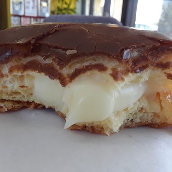 K & M Donuts - Inside my yummy Custard Filled Chocolate donut!! - Donuts Near Me - Placentia, California K & M Donuts - Inside my yummy Custard Filled Chocolate donut!! - Donuts Near Me - Placentia, California
