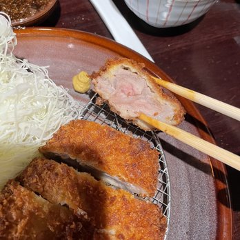 Koromo - Pink in the middle.. Pork Loin Katsu - Japanese Near Me - Aiea, Hawaii Koromo - Pink in the middle.. Pork Loin Katsu - Japanese Near Me - Aiea, Hawaii