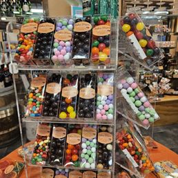 a display of assorted chocolates a display of assorted chocolates