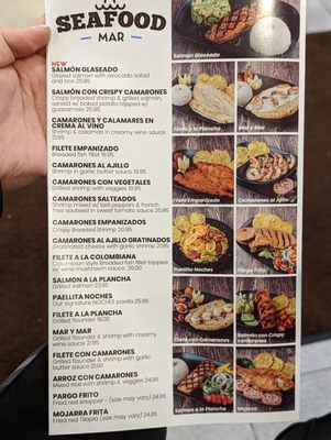 Menu photo 8 Noches de Colombia Jersey City, NJ