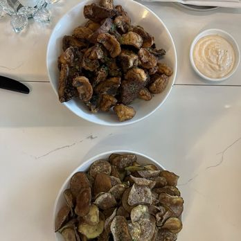 The One Tapas & Bar - Zucchini chips and Crispy Mushrooms - Tapas/Small Plates Near Me - Matthews, North Carolina