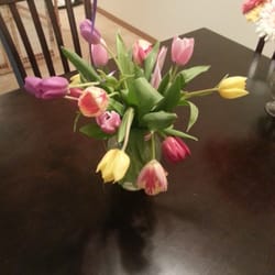 Blossoms and Bows - This is the $70 "arrangement" of tulips. Great deal don't ya think? Sheesh.