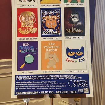 Dock Street Theatre - Shows for 2026 - Performing Arts Near Me - Charleston, South Carolina Dock Street Theatre - Shows for 2026 - Performing Arts Near Me - Charleston, South Carolina