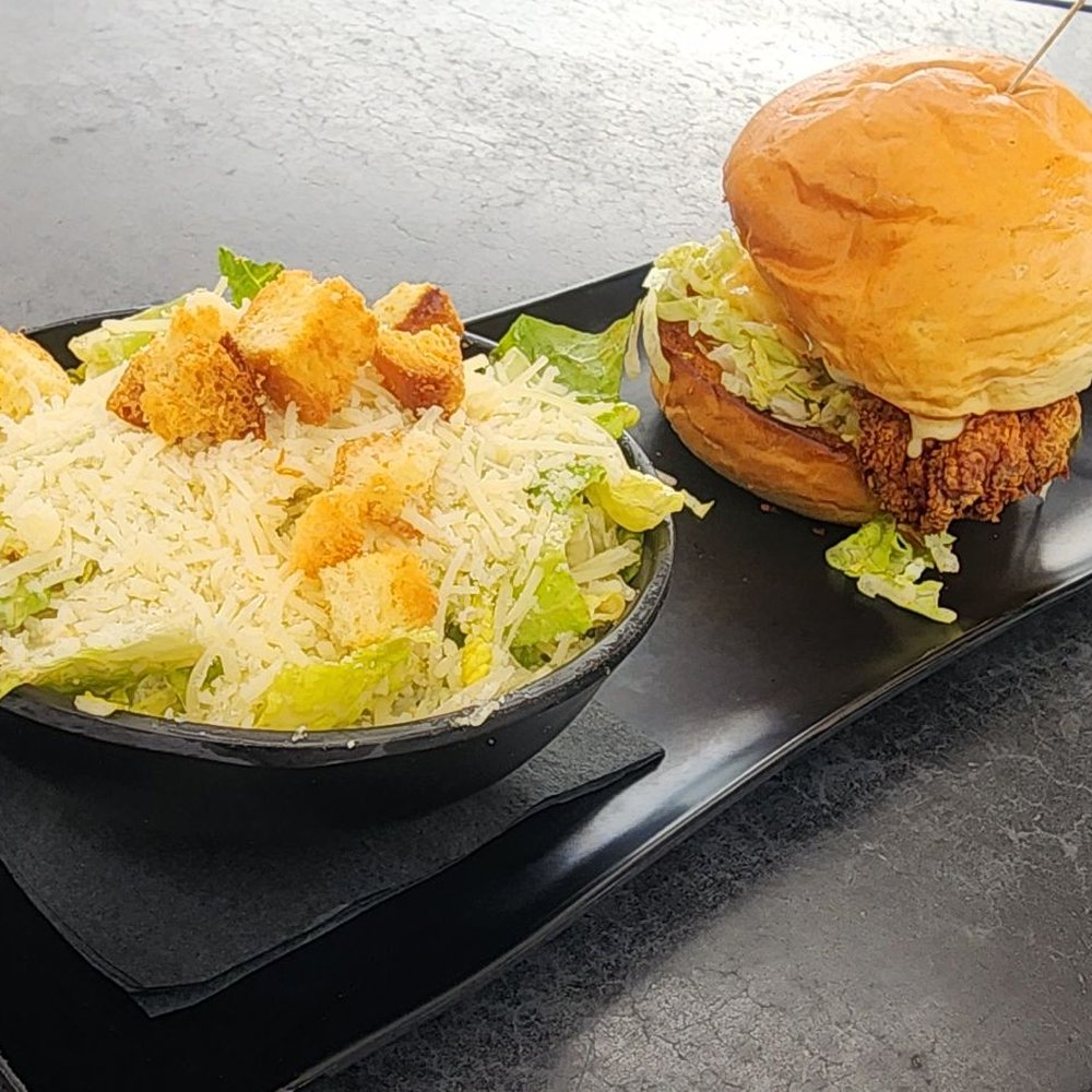 Oscar's Brewing Company - Chicken SAMMIE.  Caesar salad was delicious. - American Near Me - Temecula, California