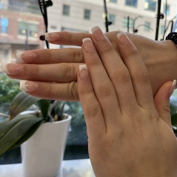 Bilancia Nail Spa - Acrylic set with French tip. - Nail Salons Near Me - Chicago, Illinois