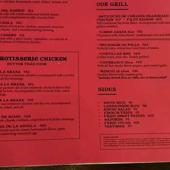 Pollos & Jarras - menu from March 2026 - Peruvian Near Me - Miami, Florida Pollos & Jarras - menu from March 2026 - Peruvian Near Me - Miami, Florida