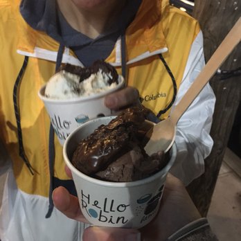 Hello Robin - Don't mind the chocolate on our face. Mint chocolate ice cream, melted childcare ice cream - both paired with Mexican Chocolate cookie. - Bakeries Near Me - Seattle, Washington