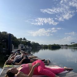 Breathe Salt & Yoga - outdoor dock yoga