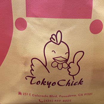 Tokyo Chick - The reusable bag. On the bag, it says to reuse to bag on your next visit for a free musubi. - Chicken Wings Near Me - Pasadena, California