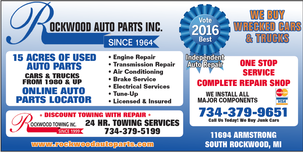 ROCKWOOD AUTO PARTS Updated September 2024 11694 Armstrong Rd
