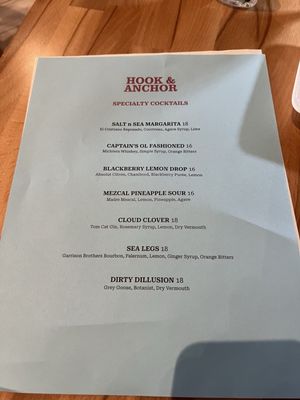 Menu photo 7 Hook & Anchor Dana Point, CA