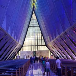 Colorado Springs - Protestant chapel in the Cadet Chapel