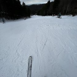 Wolf Ridge Ski Resort - 1 of the slopes. Not for beginners. Only other slope harder than the bunny slope.