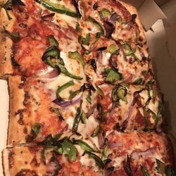 Pizza Hut - Second pizza cheese was placed mostly in the middle and a couple slices at corners didn't get hardly any.
