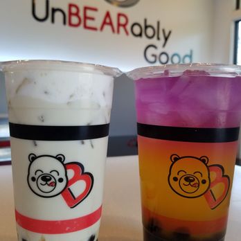 BearyLicious - Sunset bliss and honeydew milk tea with sea salt and boba - Bubble Tea Near Me - Upland, California BearyLicious - Sunset bliss and honeydew milk tea with sea salt and boba - Bubble Tea Near Me - Upland, California