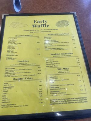 Menu photo 5 Early Waffle Charlotte, NC